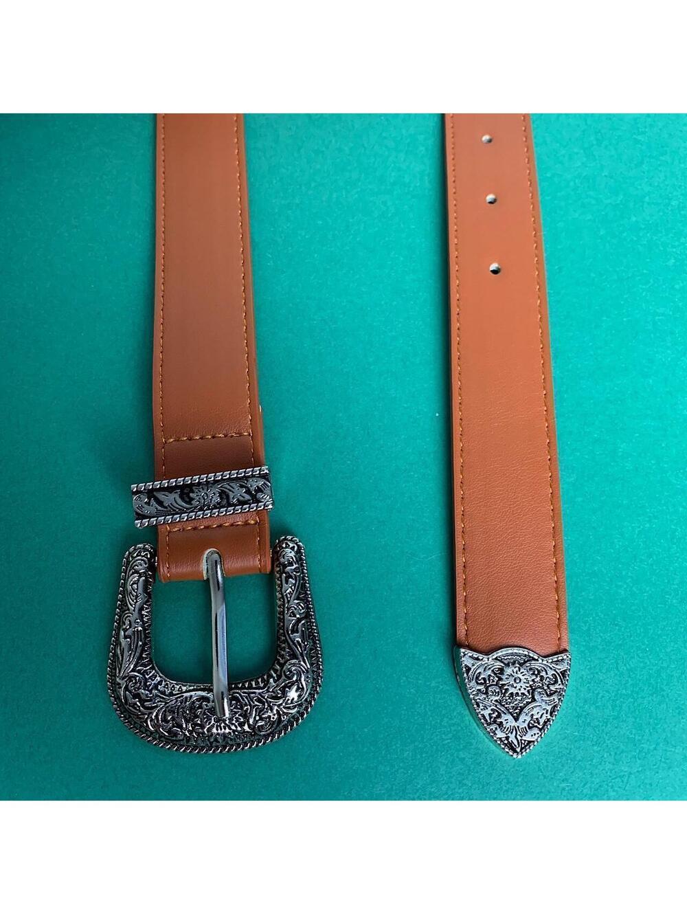 Vintage Brown Western Belt - Picture 8 of 8